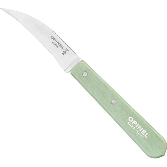 Нож столовый Opinel №114, деревянная рукоять, блистер, нержавеющая сталь, шалфейный 003129